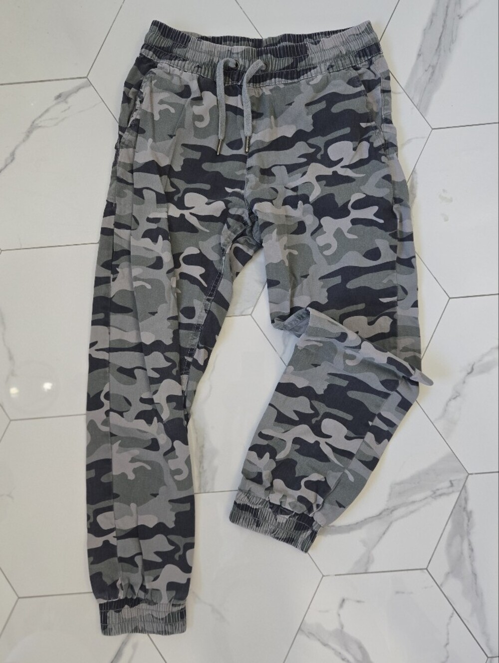 Harper Gray Camouflage Jogger Pants for Women